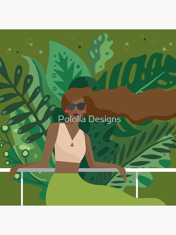 "Coconut Girl" Sticker for Sale by kalikayamada Redbubble