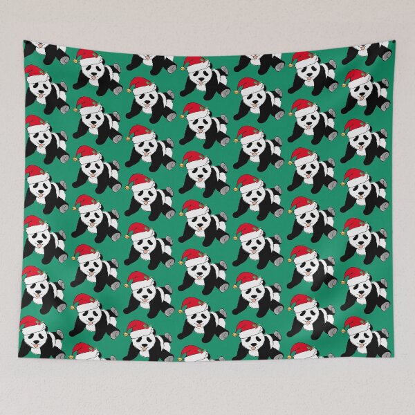 Item preview, Cute Christmas Panda Bear in Santa Hat designed and sold by Epic Love Designs.