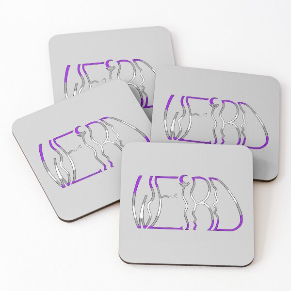 Item preview, Grey-Asexual "Weird" in thin wobbly letters designed and sold by WeirdArtsyLou.