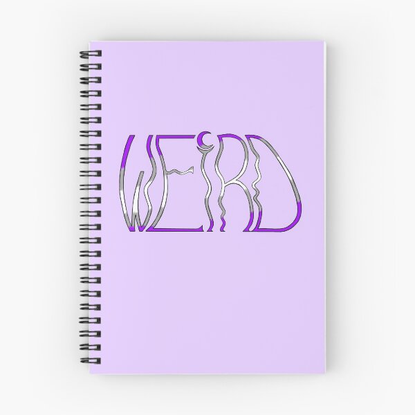 Item preview, Grey-Asexual "Weird" in thin wobbly letters designed and sold by WeirdArtsyLou.