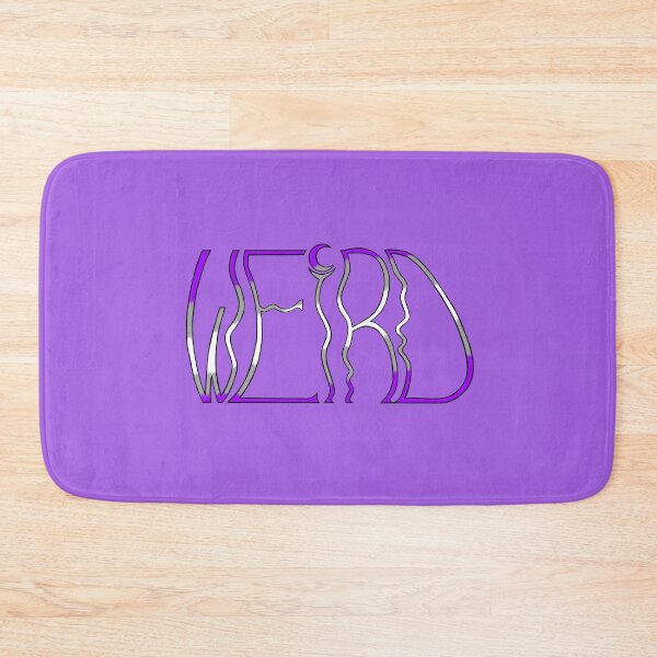 Item preview, Grey-Asexual "Weird" in thin wobbly letters designed and sold by WeirdArtsyLou.