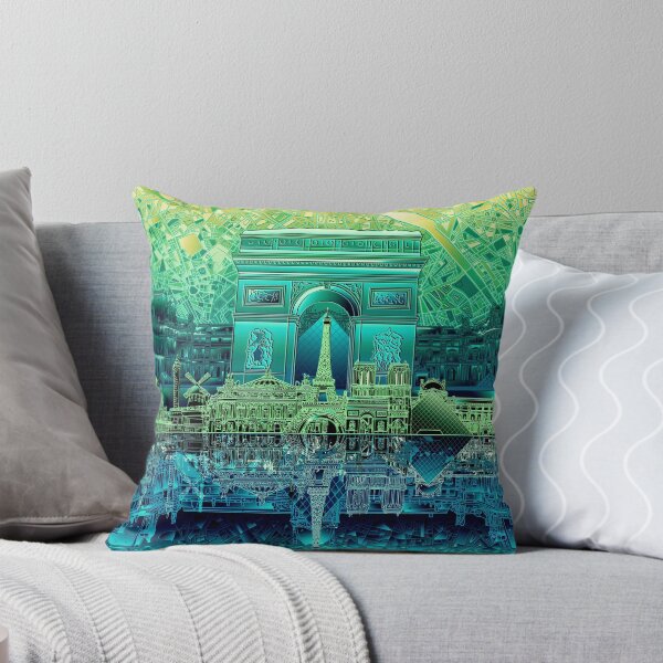Item preview, paris skyline abstract 5 designed and sold by BekimART.