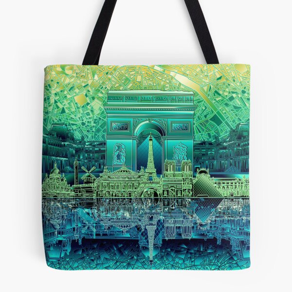 Item preview, paris skyline abstract 5 designed and sold by BekimART.