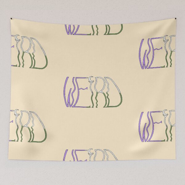 Item preview, Genderqueer "Weird" in thin wobbly letters designed and sold by WeirdArtsyLou.