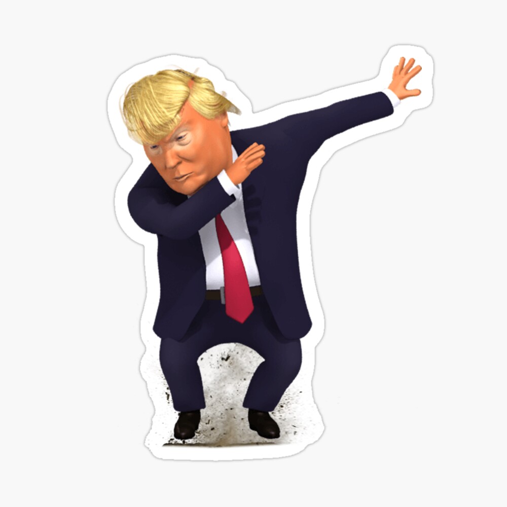 Trump Dabbing, President Trump Cartoon Parody