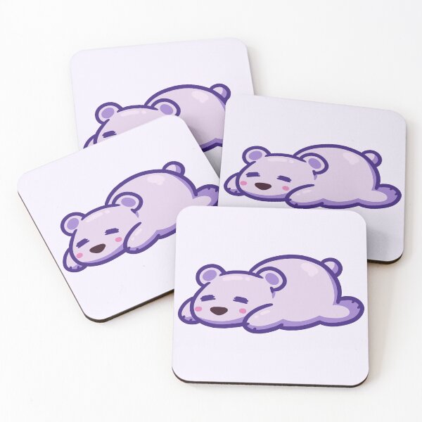 Item preview, Sleepy Violet Bear designed and sold by vanillaroseart.