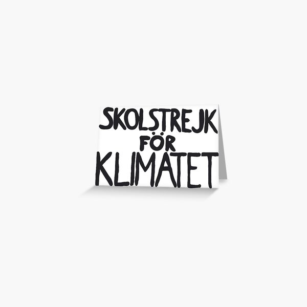 Klimastreik Grußkarte