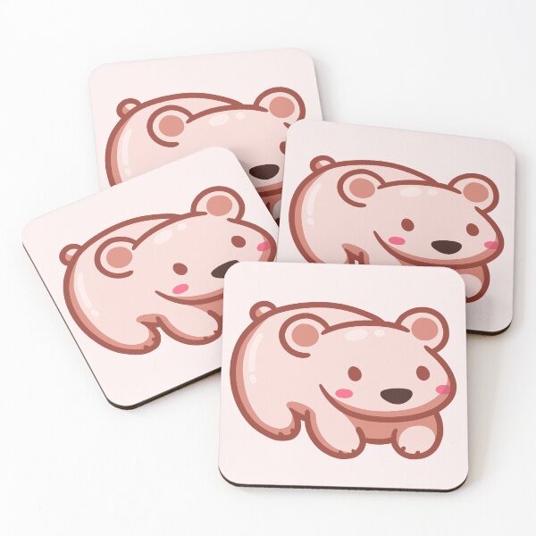 Item preview, Happy Pink Bear designed and sold by vanillaroseart.