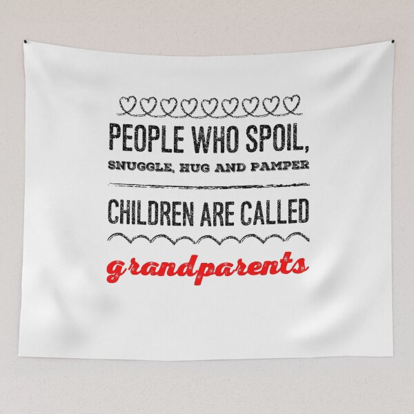Item preview, Grandchildren Quote - Snuggle and Hug designed and sold by SuperMerchMan.