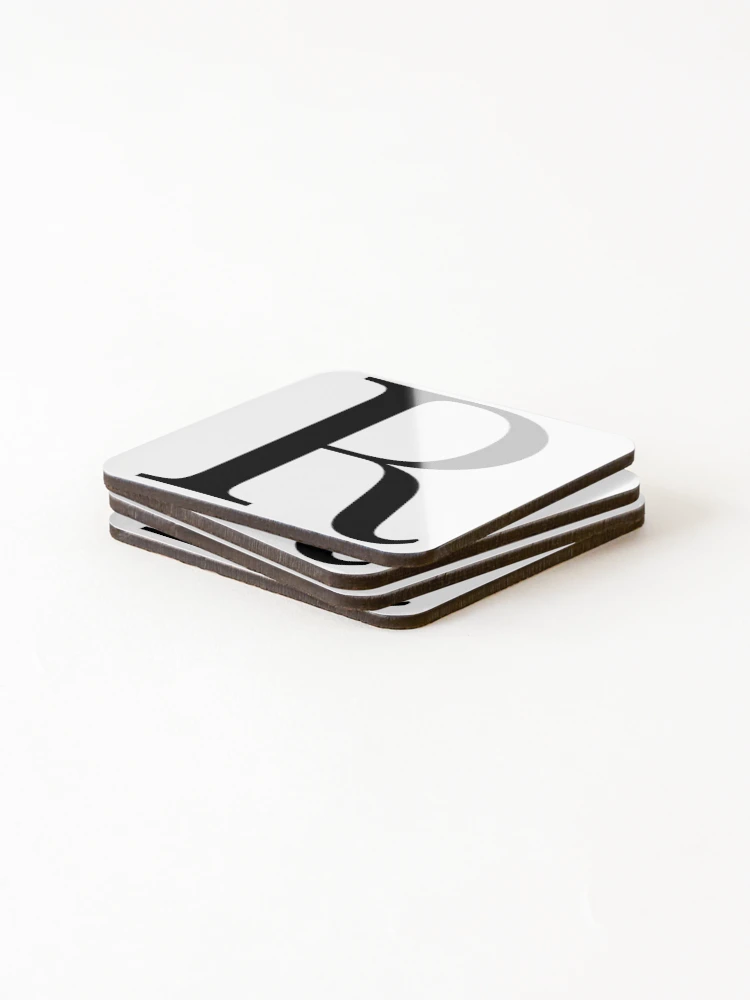Thumbnail 4 of 5, Coasters (Set of 4), Letter R designed and sold by marosharaf.