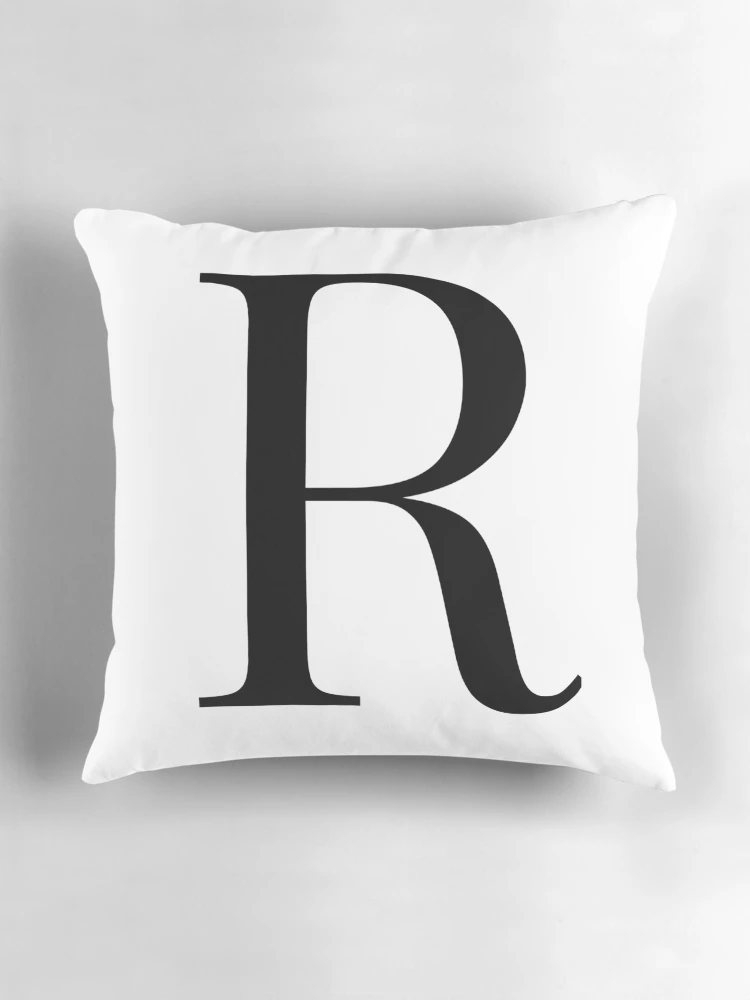 Thumbnail 3 of 4, Pillow, Letter R designed and sold by marosharaf.