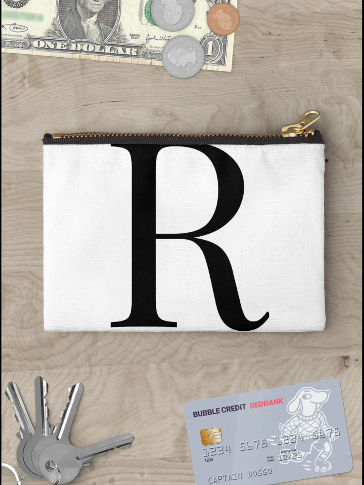 Thumbnail 3 of 4, Zipper Pouch, Letter R designed and sold by marosharaf.