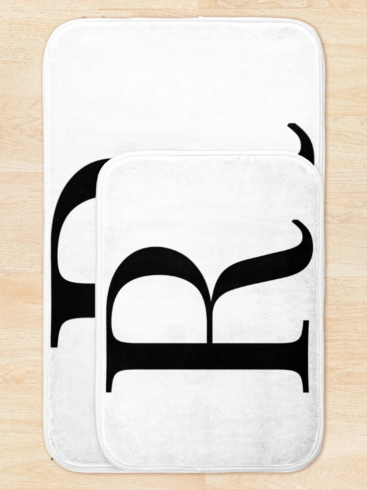 Thumbnail 5 of 6, Bath Mat, Letter R designed and sold by marosharaf.
