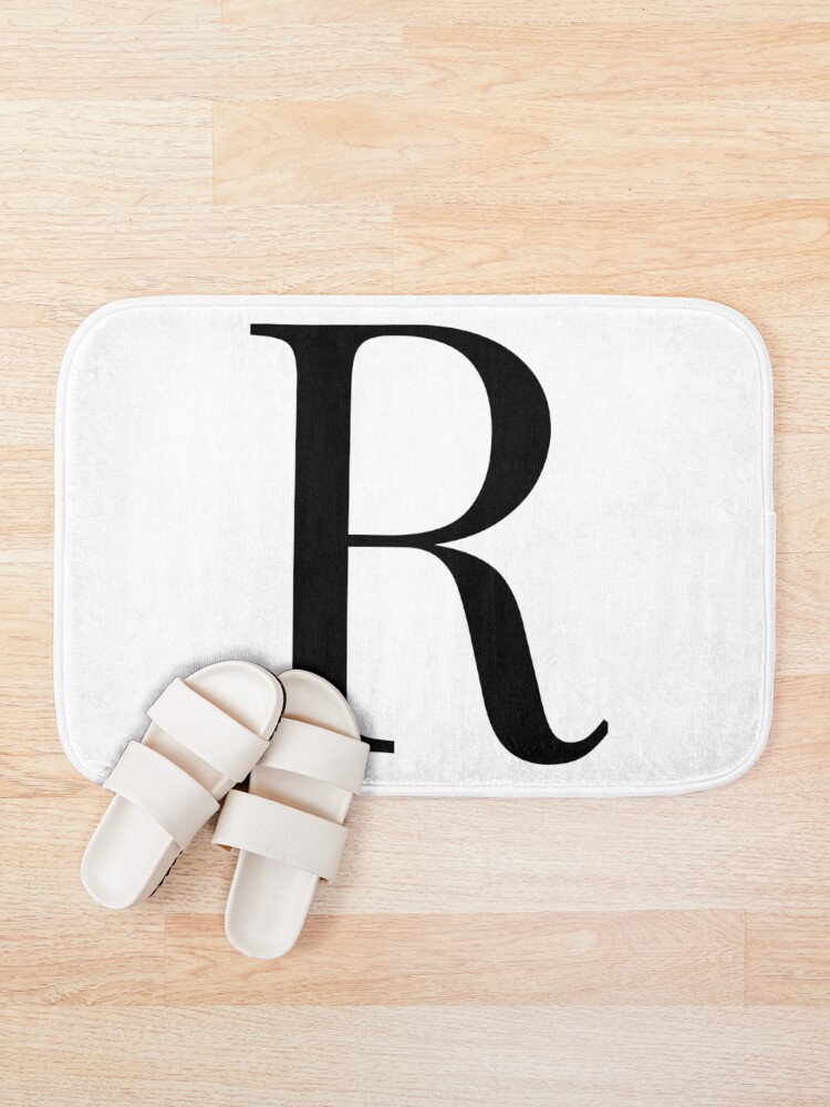 Thumbnail 1 of 6, Bath Mat, Letter R designed and sold by marosharaf.