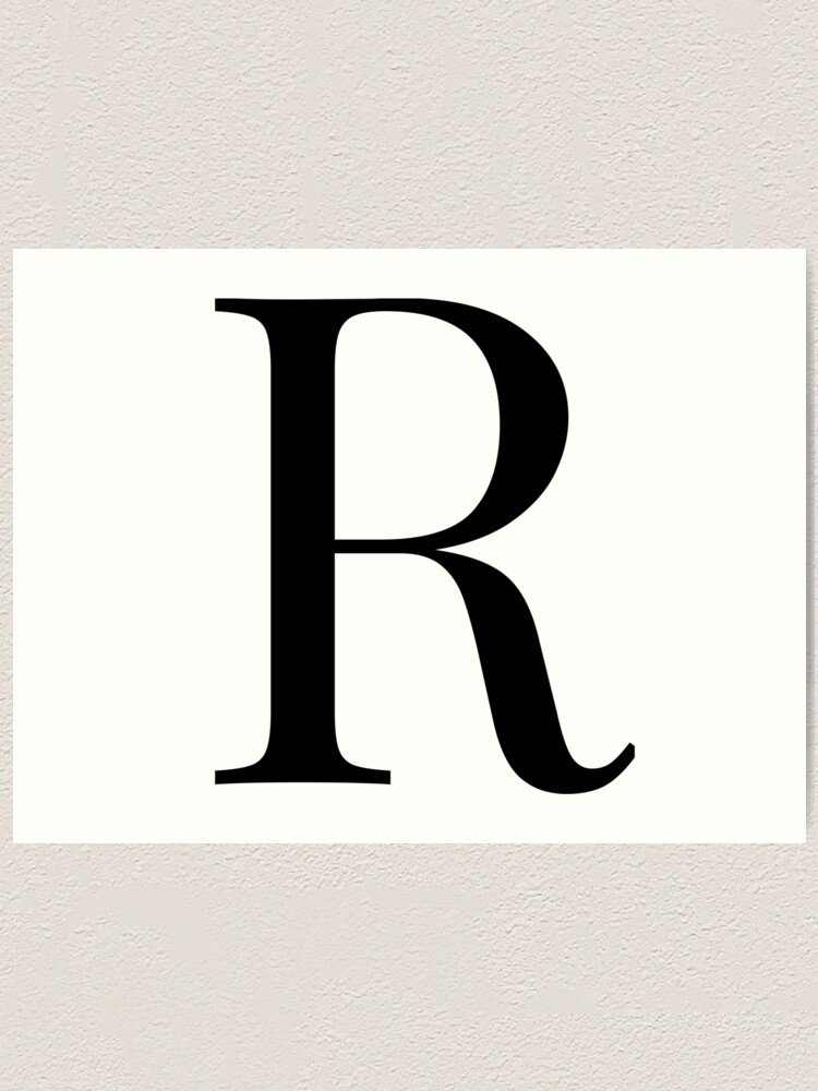 Letter R\