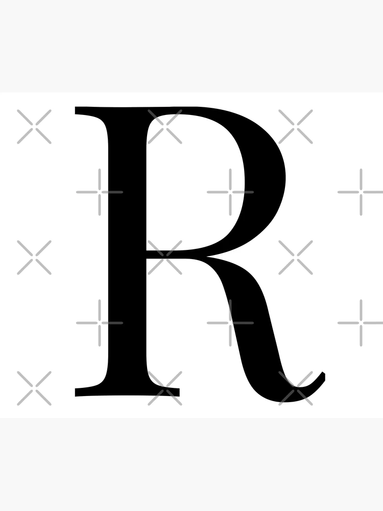 Thumbnail 6 of 6, Throw Blanket, Letter R designed and sold by marosharaf.