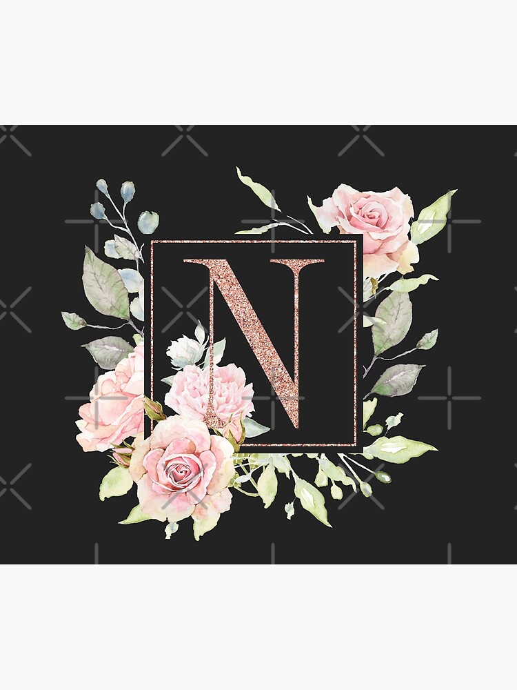 Roségold-Monogramm - N von Amanda-Lakey