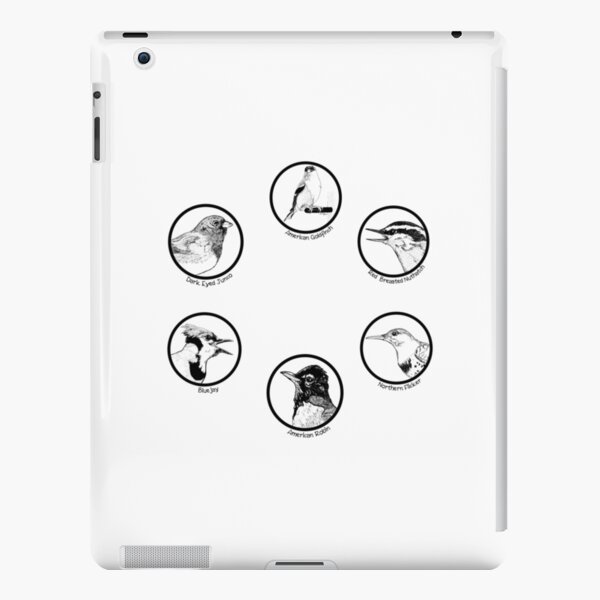 Six Original Bird Drawings - Composite iPad Snap Case