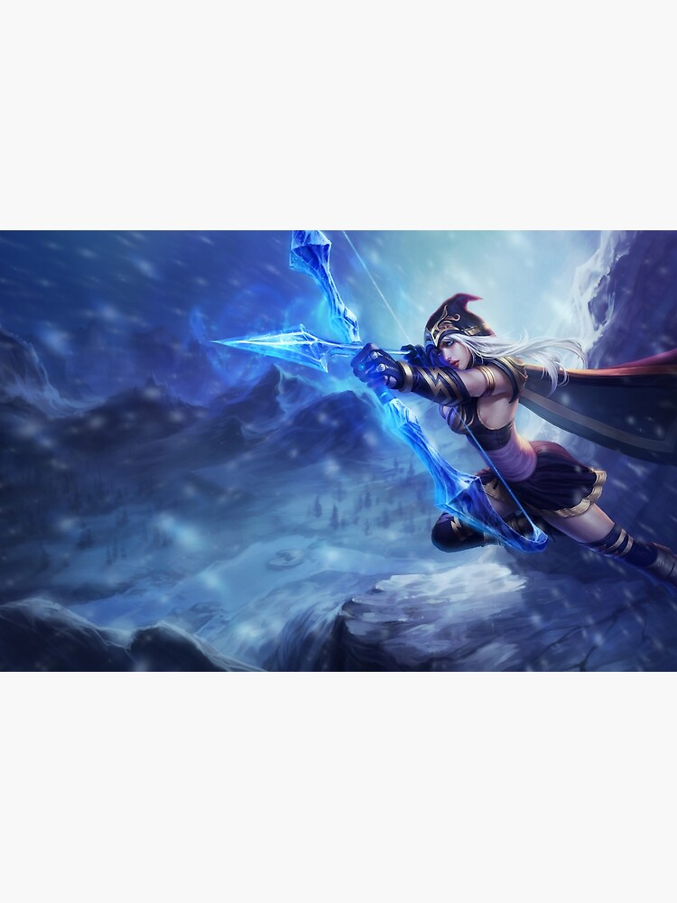 ashe splash art league of legends laptop skin by challengerb redbubble ashe splash art league of legends laptop skin by challengerb redbubble