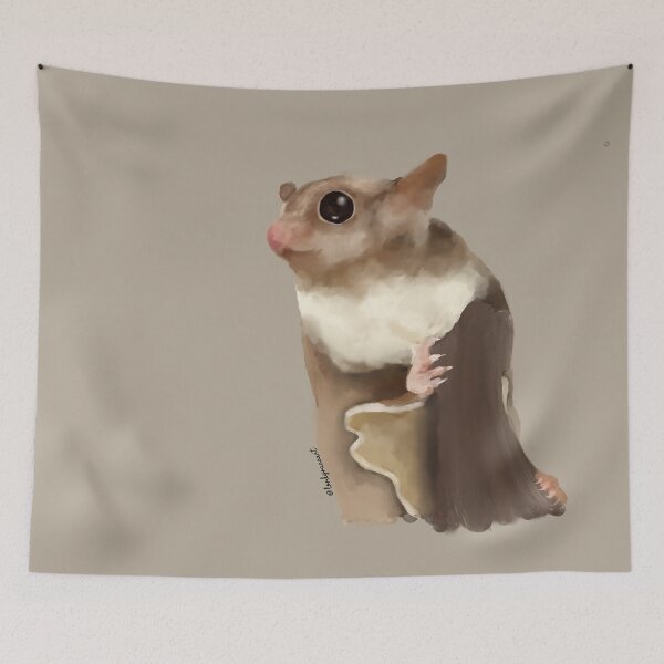 Item preview, Sugar Glider Portrait- Hugging a Tree Branch   designed and sold by LordGraceArt.