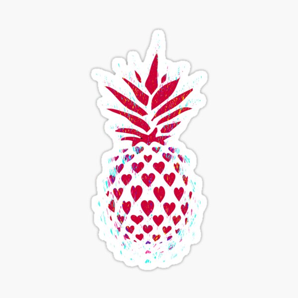 Pineapple Love Aloha Beaches Hawaii Sticker For Sale By Sistyle Redbubble