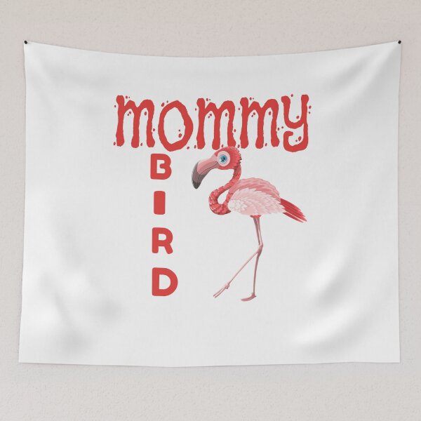 Item preview, Mommy bird, Daddy bird and baby bird flamingo family t shirt designed and sold by Burley Threads.