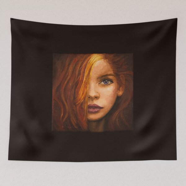 Item preview, Flame-haired girl designed and sold by IraPanyukova.