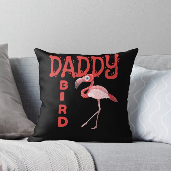 Item preview, Daddy bird, baby bird, mommy bird flamingo family design designed and sold by Burley Threads.