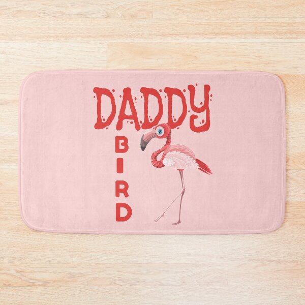 Item preview, Daddy bird, baby bird, mommy bird flamingo family design designed and sold by Burley Threads.