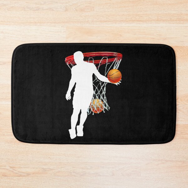 Aperçu de l'œuvre Basketball joueur silhouette blanche créée et vendue par Astralia.