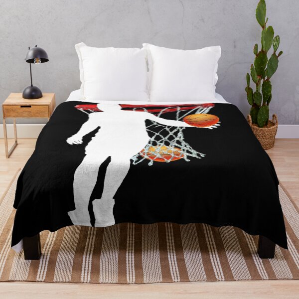 Aperçu de l'œuvre Basketball joueur silhouette blanche créée et vendue par Astralia.