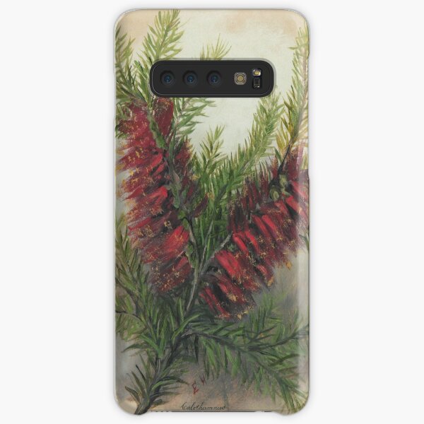 Western Australia wild flower One-sided Bottlebrush- Calothamnus State Library of Western Australia Samsung Galaxy Snap Case