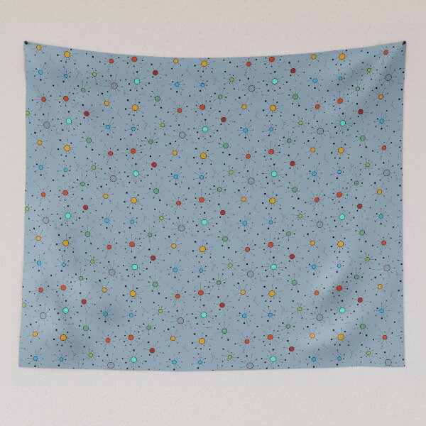 Item preview, Simple Colourful Minimalist Geometric Mini Constellations Pattern designed and sold by Liam Warr.