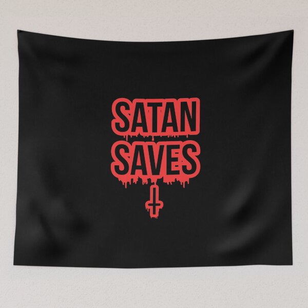 Item preview, Satan Saves designed and sold by DiscoBoogie.