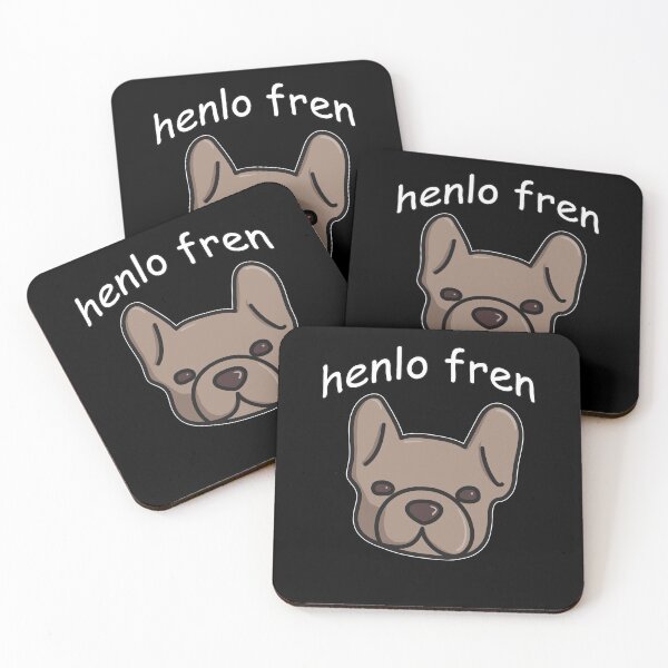 Item preview, Henlo Fren. French Bulldog Doggo Lovers or Friends  designed and sold by Good-Find.