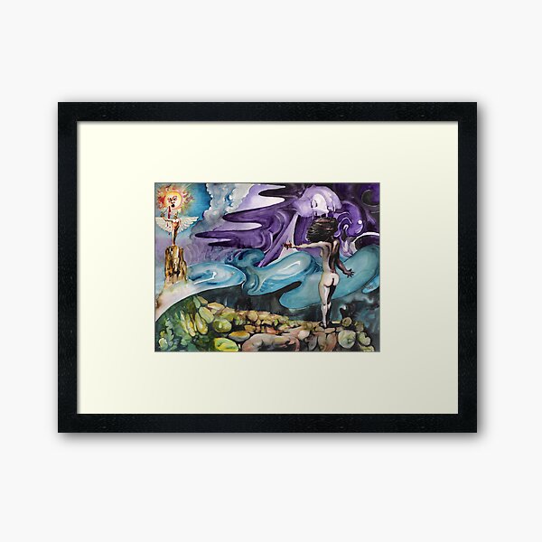 Spilt Blood and Personifications Framed Art Print