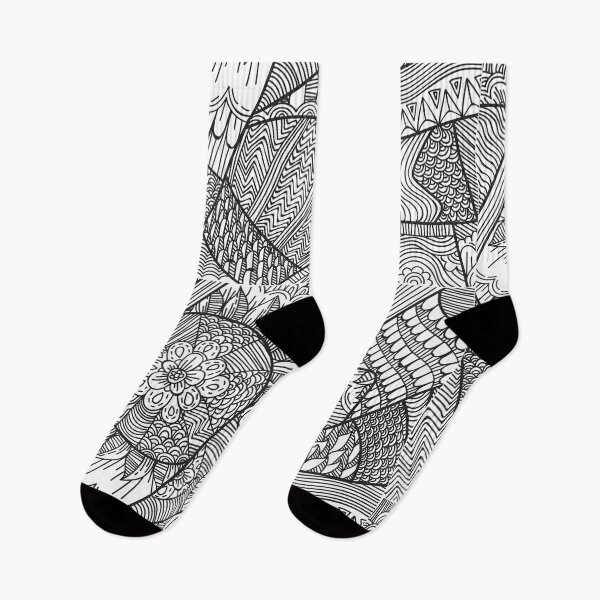 Item preview, Black and White, Lines, Abstract  Pattern designed and sold by acarrollton.