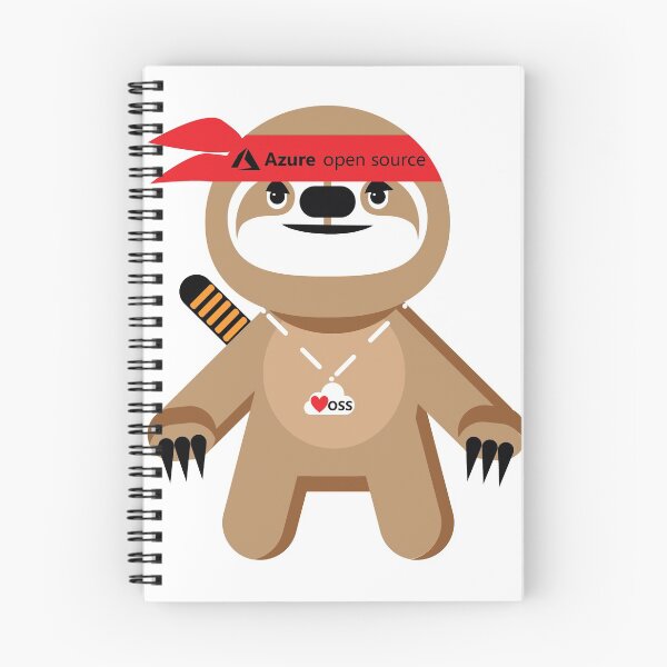 Item preview, Azure Open Source Brady the Ninja Sloth designed and sold by pokeystuff.