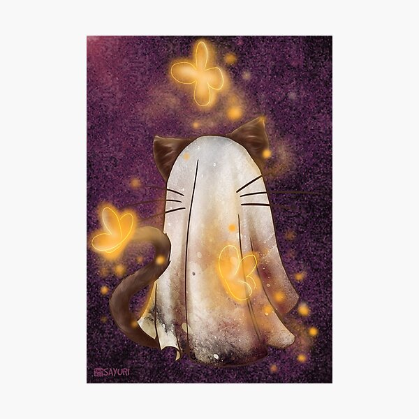 Ghost Kitty Photographic Print