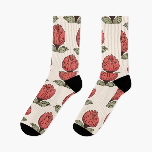 Item preview, Flower, Tulip, Peach, Pink  Pattern designed and sold by acarrollton.