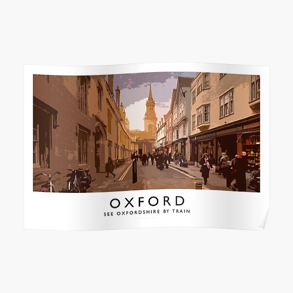 Oxford (Railway Poster) Poster