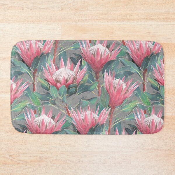 Item preview, Painted King Proteas - pink on grey designed and sold by micklyn.