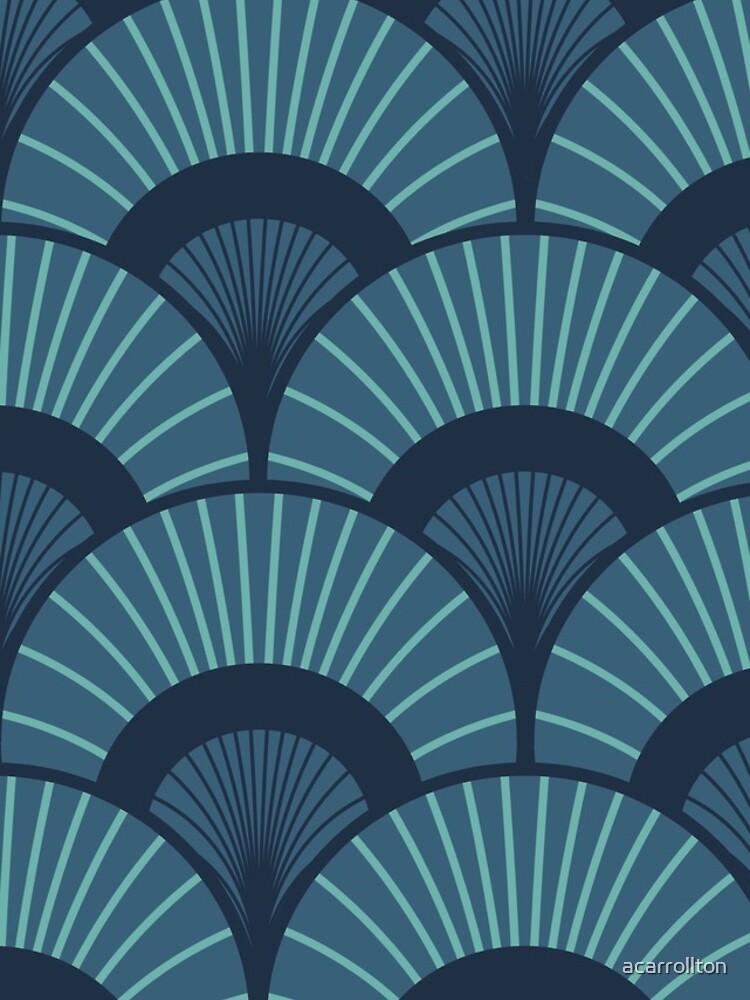 Thumbnail 4 of 4, iPhone Case, Blue, Abstract, Shell  Pattern designed and sold by acarrollton.