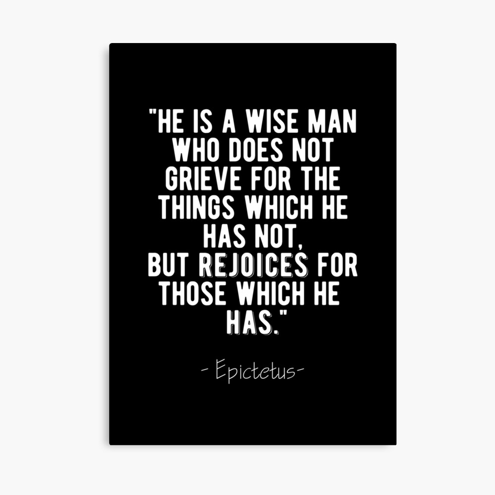 Poster Soyez Reconnaissant Citation D Epictete Stoique Par Motivationflow Redbubble
