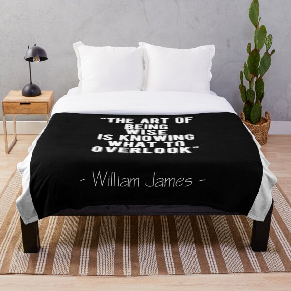 Aperçu de l'œuvre Sachez ce qu'il faut négliger - Citation stoïque de William James créée et vendue par MotivationFlow.
