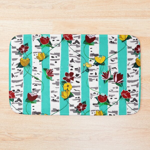 Item preview, Birch Trees On Aqua designed and sold by TigaTiga.