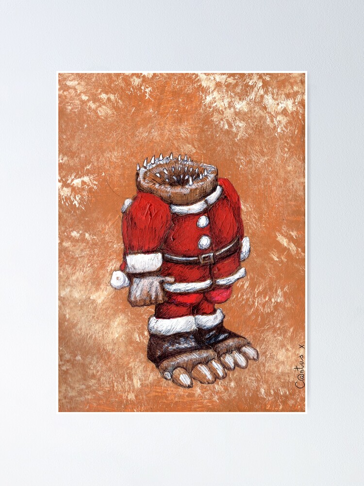 "Sock Gobbler Christmas" Poster for Sale by Cantus Redbubble