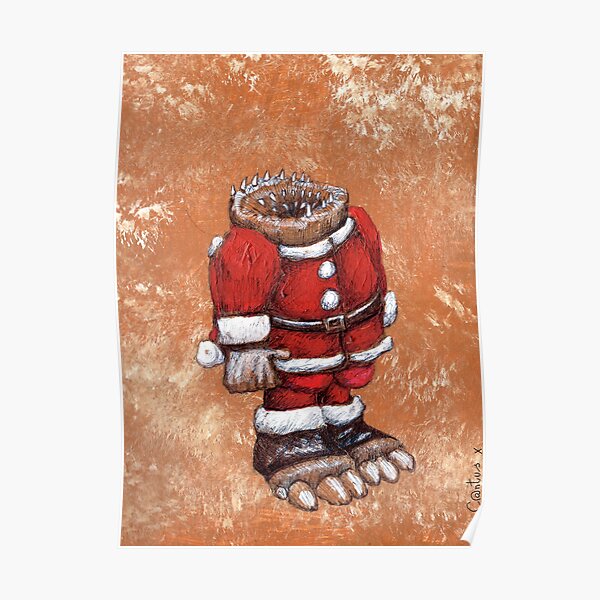 "Sock Gobbler Christmas" Poster for Sale by Cantus Redbubble