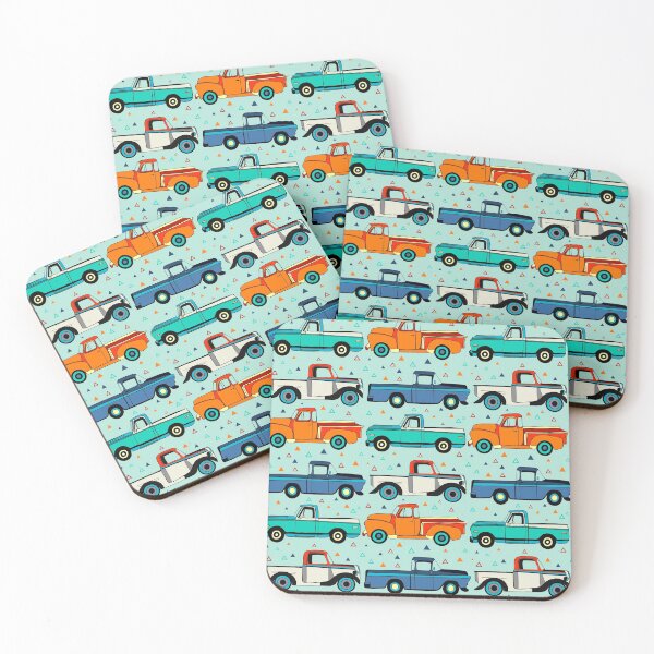 Item preview, Bright Vintage Trucks  designed and sold by TigaTiga.