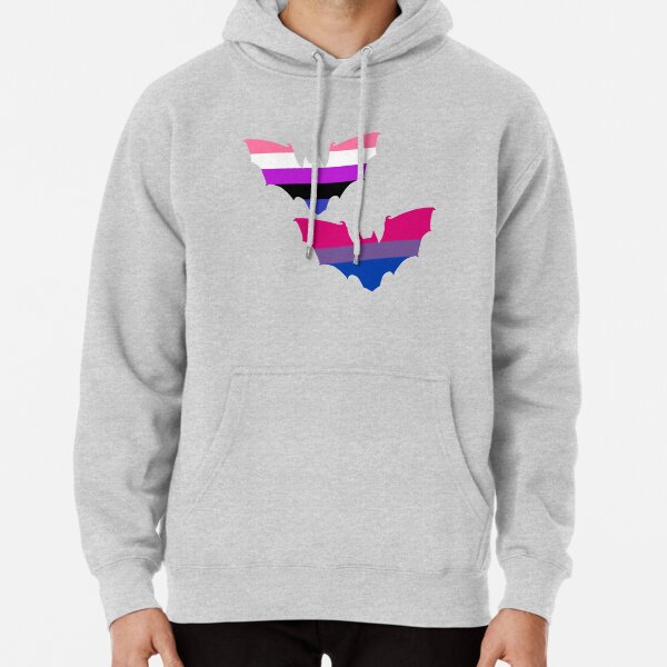 Genderfluid Bi Pride Wolf Amp Mond Hoodie Von Shaneisadragon Redbubble